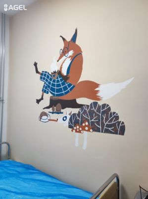 Pediatrické oddelenie v komárňanskej  nemocnici je vyzdobené krásnymi maľbami